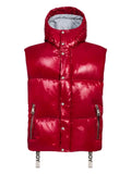 Khrisjoy hooded zip-up puffer-design gilet