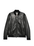 Canali zip-up leather jacket