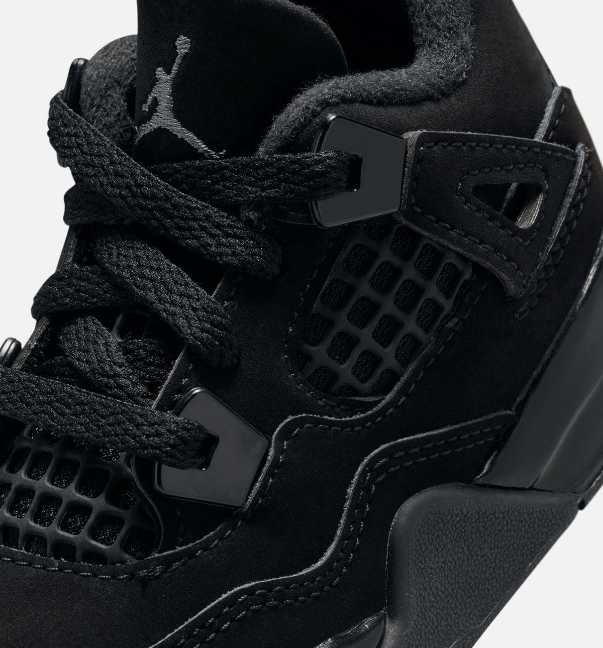 Air Jordan 4 Retro Black Cat Baby & Toddler Sneakers - Black / Light Graphite